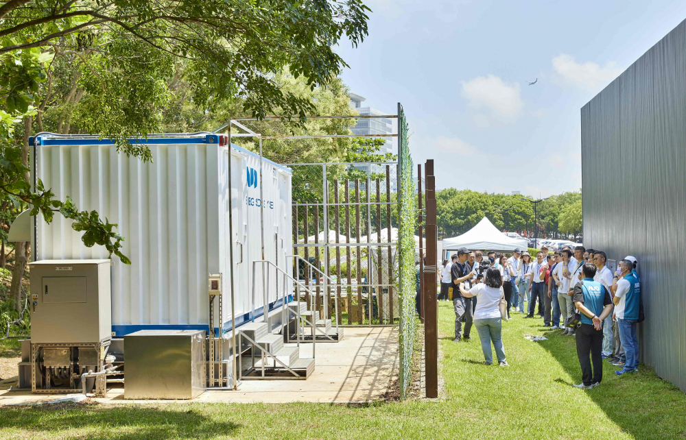 彩虹多多西大墩窯文化館建置屋頂全綠電及儲能櫃，為兼具創能儲能的永續綠能場域